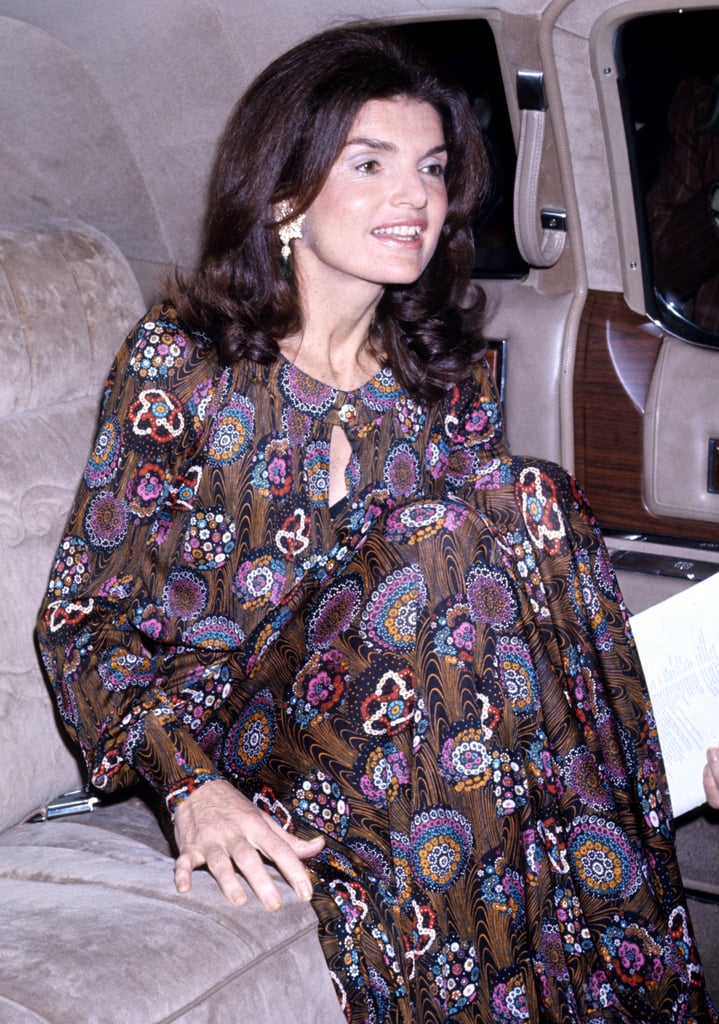 Jackie Kennedy on Her Way to the Metropolitan Opera House Royal Ballet in 1974