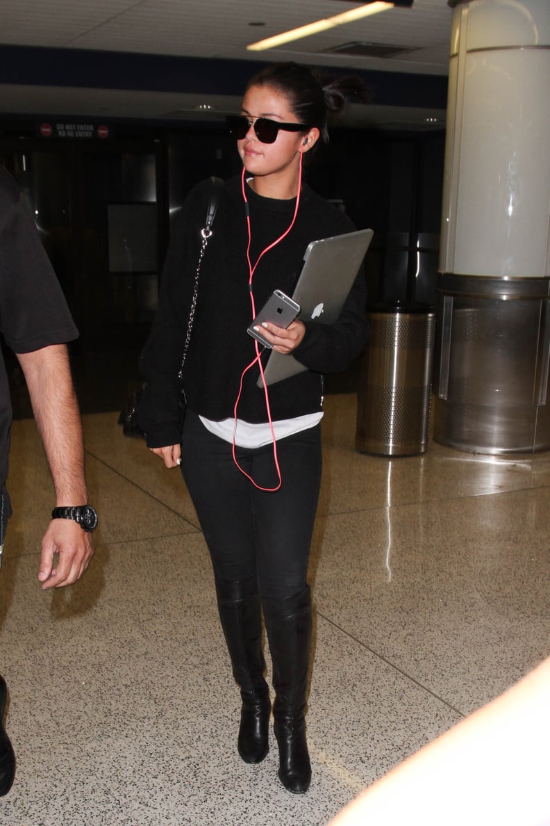 Black at the Los Angeles Airport