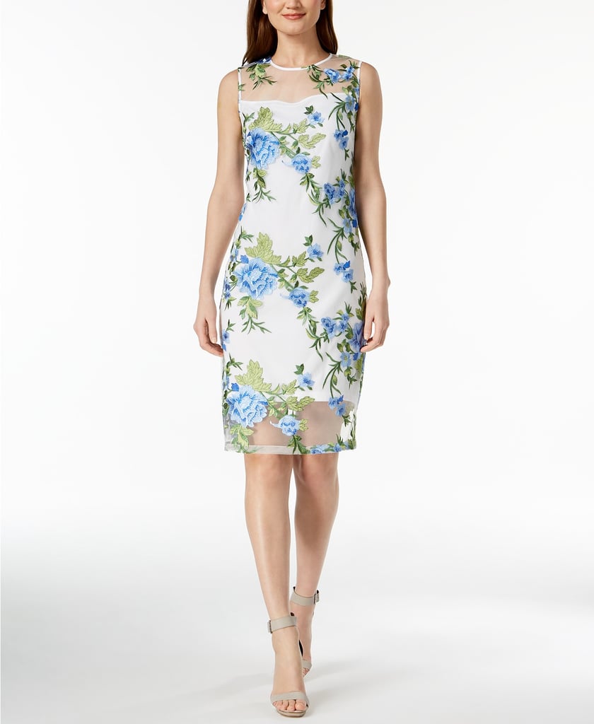 Calvin Klein Embroidered Mesh Dress | Katie Holmes and Suri Cruise ...