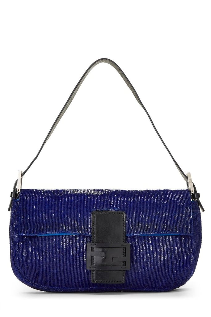 Fendi Blue Beaded Baguette
