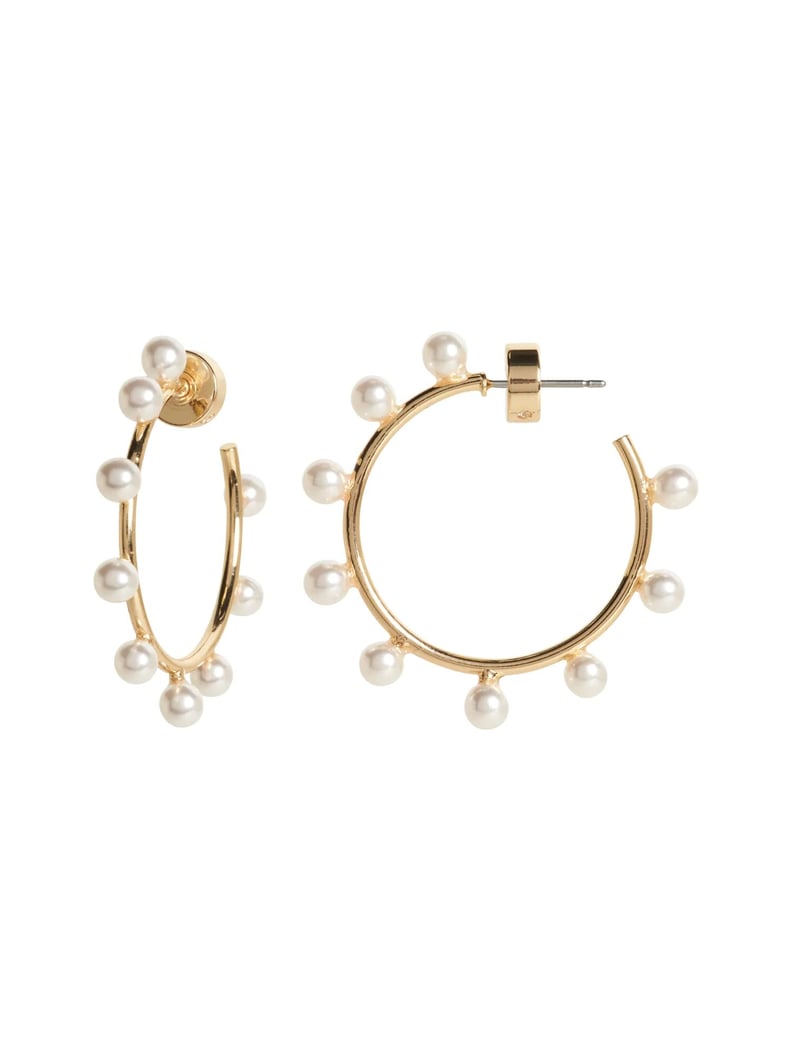 Pearl Small Hoop Earrings