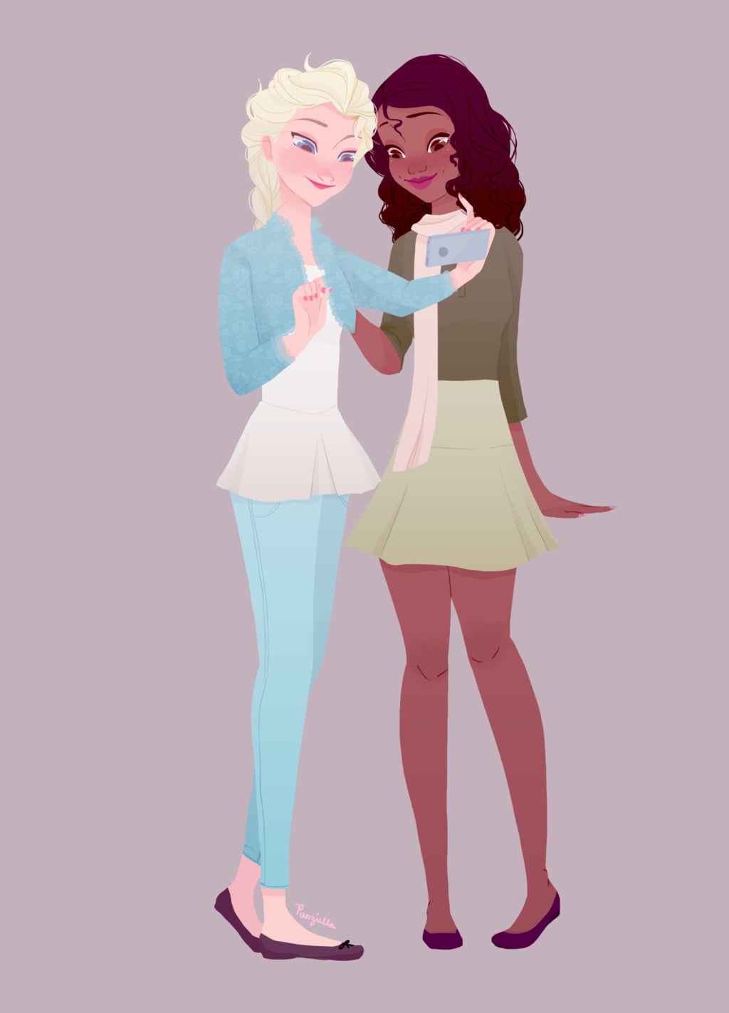 Elsa and Tiana | These Modern Disney 