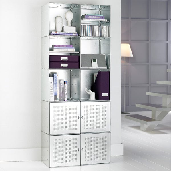 Galvanized QBO Steel Cube Home Library