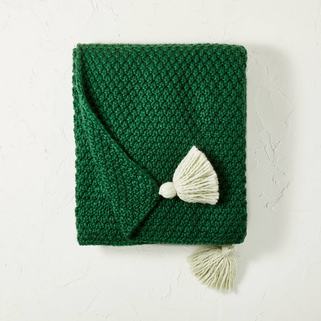 针织毯子扔:Opalhouse设计Jungalow纹理粗针织毯子