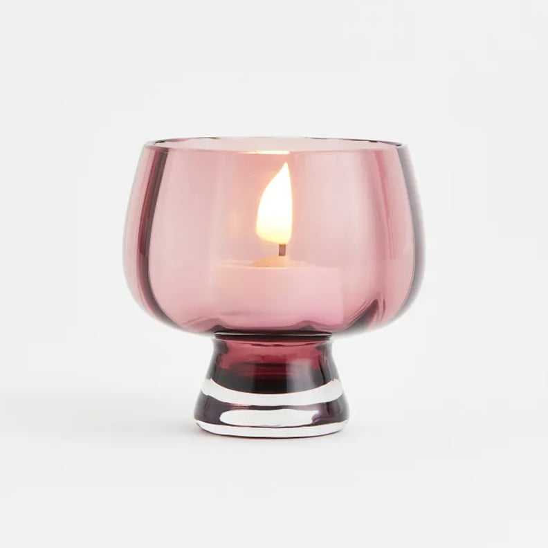 H&M Glass Tea Light Holder