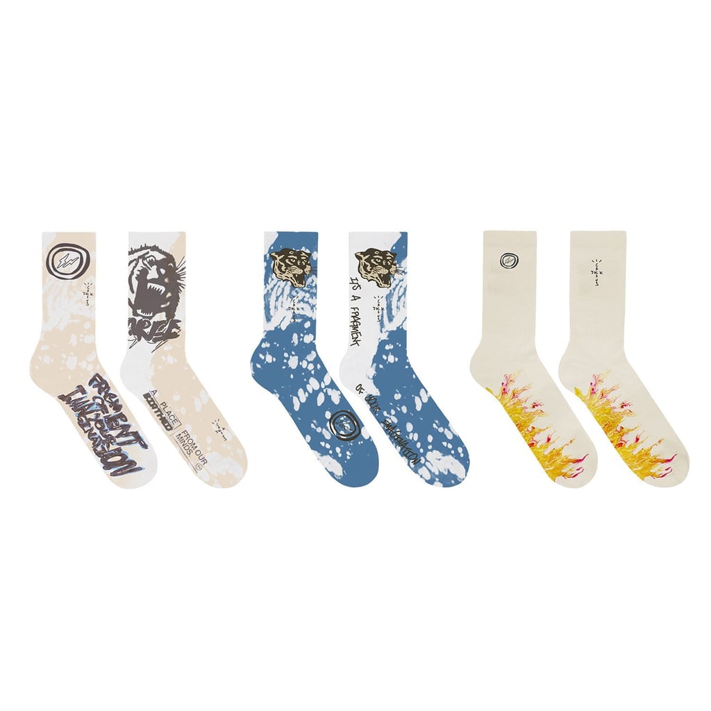 Cactus Jack For Fragment 3 Pack Socks