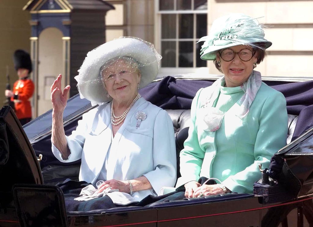 Pictured: Queen Elizabeth, the Queen Mother, Princess Margaret.