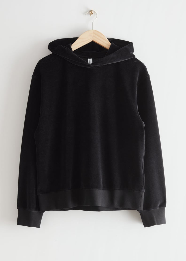 & Other Stories Velour Hoodie