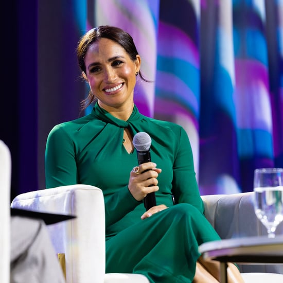 Meghan Markle Wears Green Armani Dress at Indianapolis Event