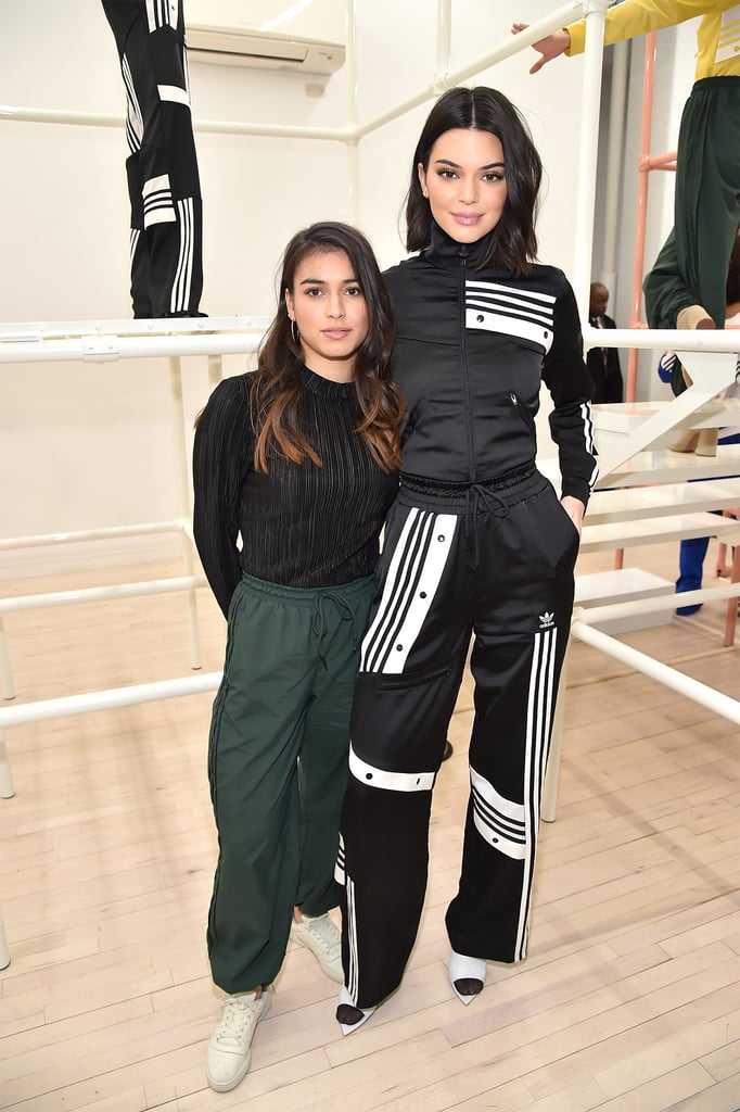 During New York Fashion Week, the model stepped out in a two-piece Adidas track suit which gave off the ultimate sporty vibes. She accessorised it with Gianvito Rossi white mules, thin black socks, and a pair of Roberi & Fraud shades. The look was unique — and we loved it.