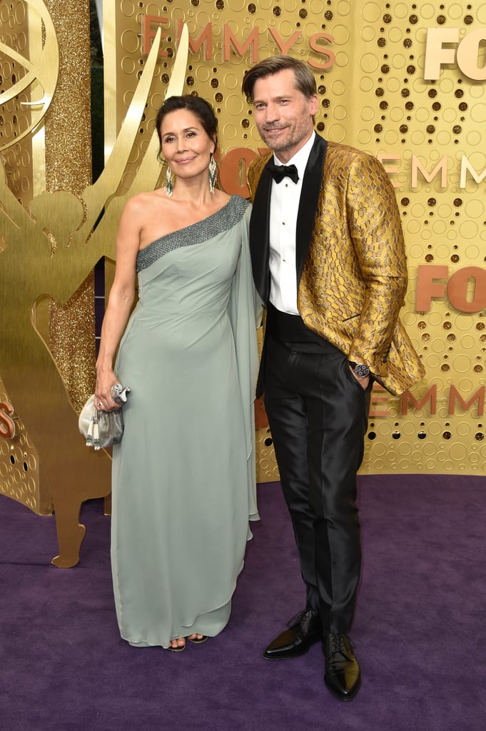 Nukaaka and Nikolaj Coster-Waldau at the 2019 Emmys