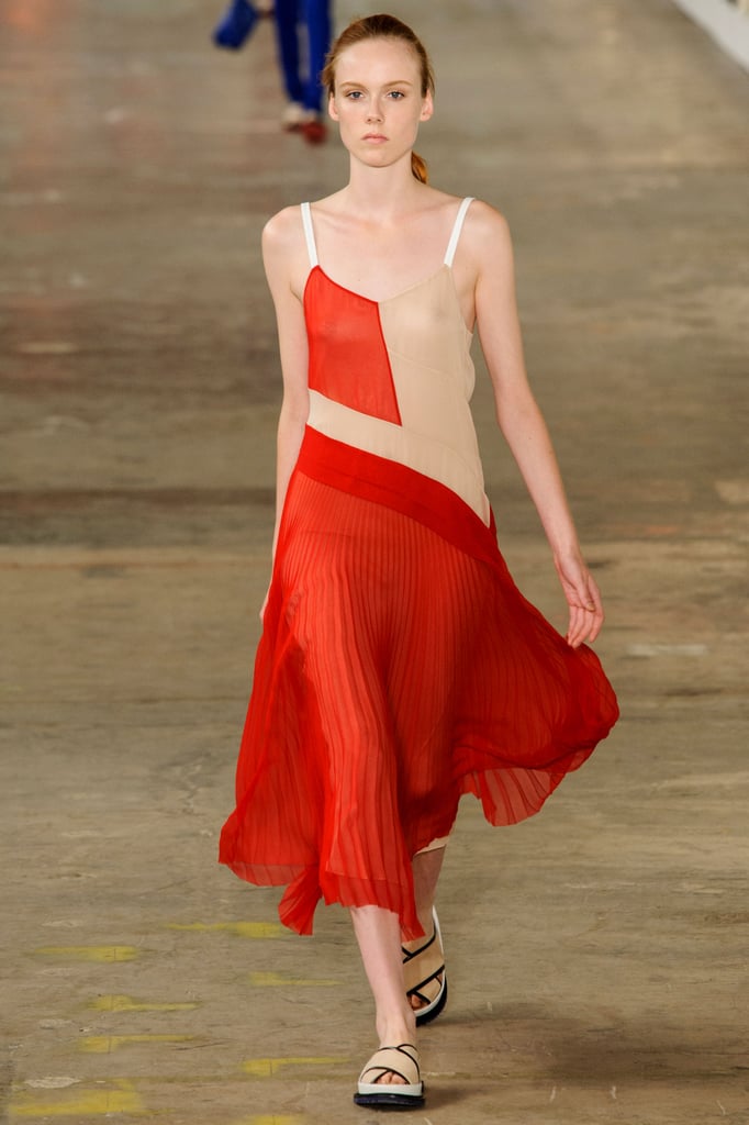 Red's a power color for the FLOTUS, and we think she could pull off this vacation dress for a trip to Martha's Vineyard or for any casual event with some flashy jewels and a pair of pumps.
Jason Wu Spring 2017.