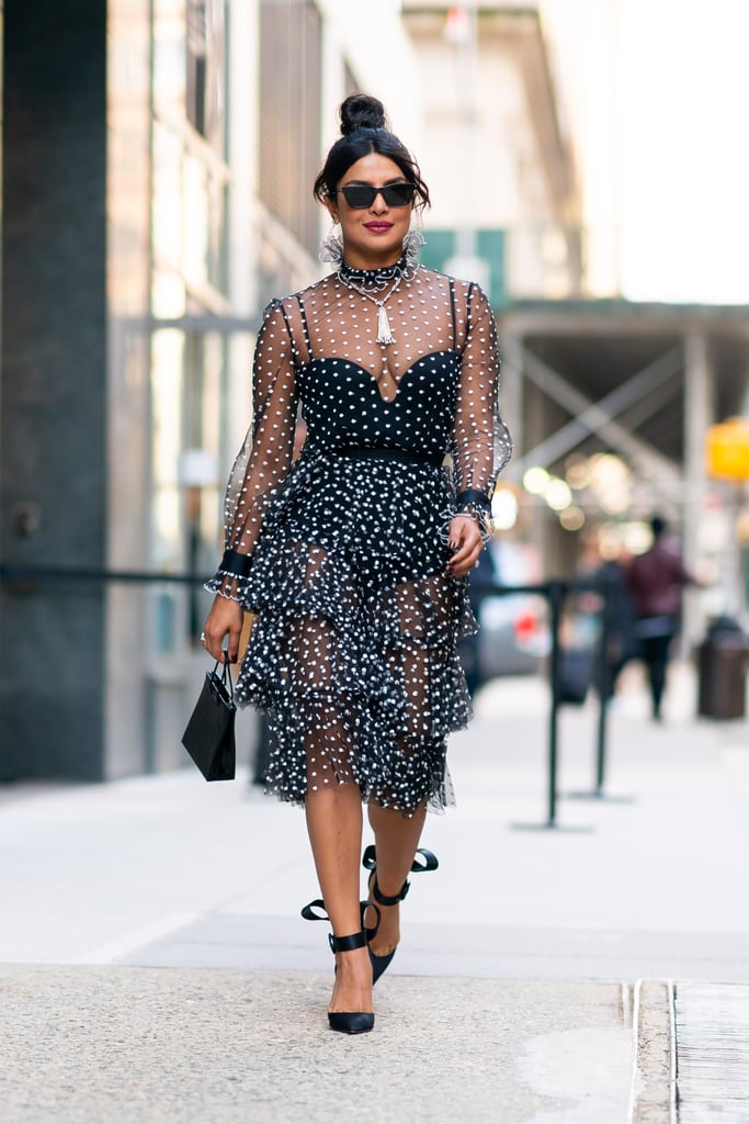 Priyanka Chopra's Sheer Polka-Dot Dress | POPSUGAR Fashion Photo 6