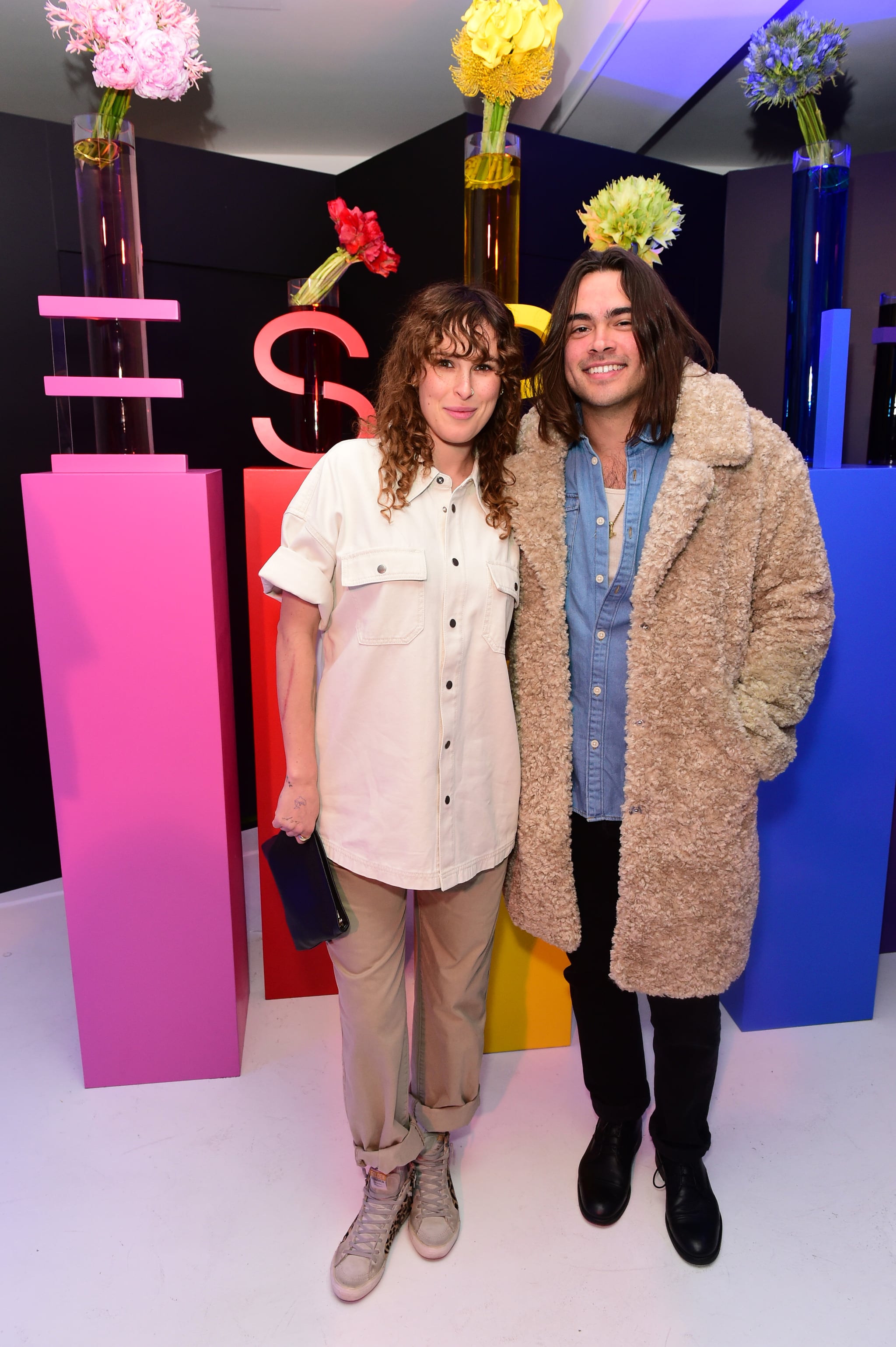 LOS ANGELES, CALIFORNIA - NOVEMBER 16: (L-R) Rumer Willis and Derek Richard Thomas attend Opening Of ESPRIT LA Pop-Up On Robertson Blvd. on November 16, 2022 in Los Angeles, California. (Photo by Vivien Killilea/Getty Images for ESPRIT)