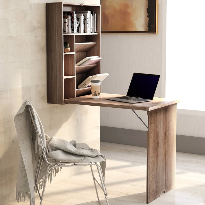 A Hidden Desk: Flowingfire Wooden Wall Hanging Folding Desk