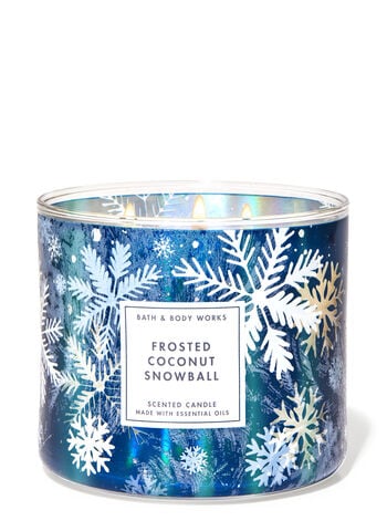 Frosted Coconut Snowball Three-Wick Candle