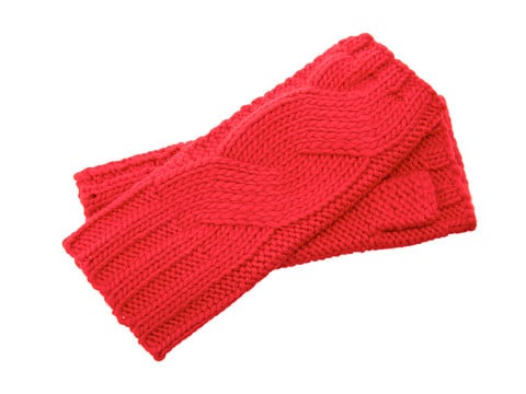 Michael Kors Red Fingerless Gloves