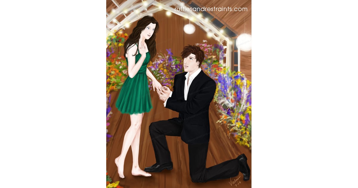 Hearts And Flowers Fifty Shades Of Grey Fan Art Ruffles And Restraints Popsugar Love And Sex 