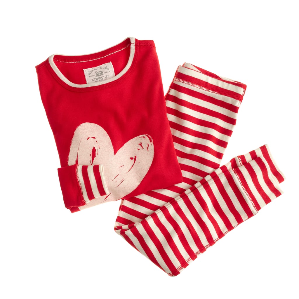 stripes and heart sleep set