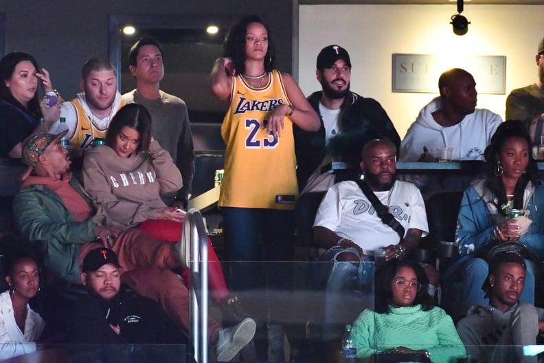 Photos of Rihanna and Her Boyfriend at the Lakers Game