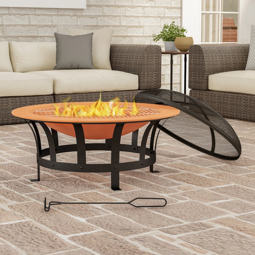Janzen Outdoor Deep Steel Wood Burning Fire Pit Best Outdoor Fire