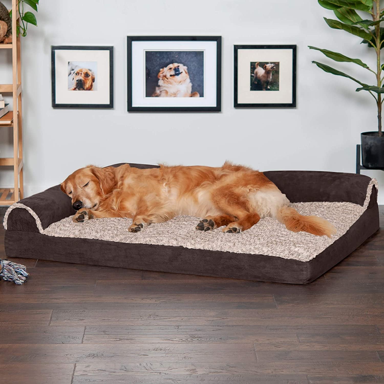 A Cosy Bed Furhaven Orthopedic Cooling Gel and Memory Foam Pet