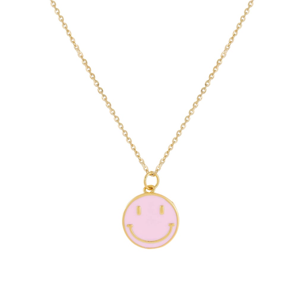 A Cheerful Necklace: Adina's Jewels Enamel Smiley Face Necklace