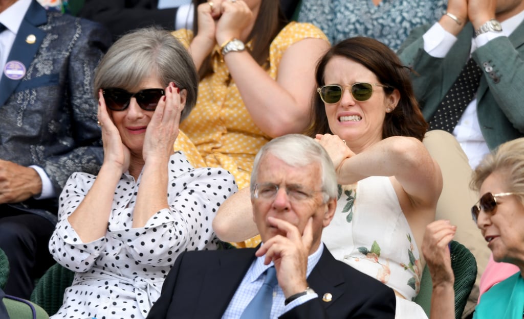 David Beckham and Claire Foy With Their Moms at Wimbledon