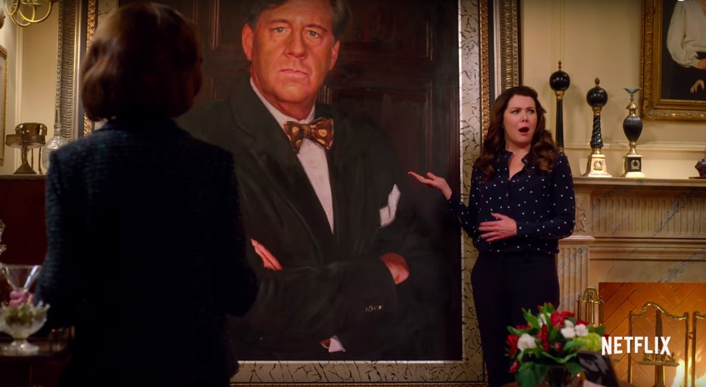 Emily has memorialized Richard with a giant painting.
