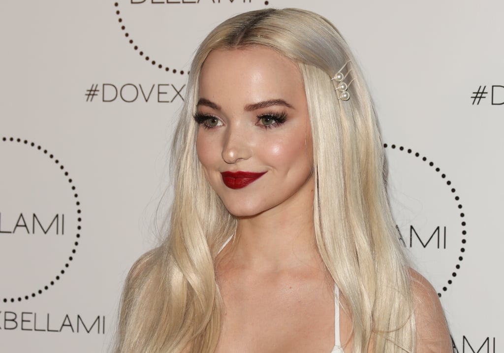 Dove Cameron With Tousled Waves and Peal Hair Accessories
