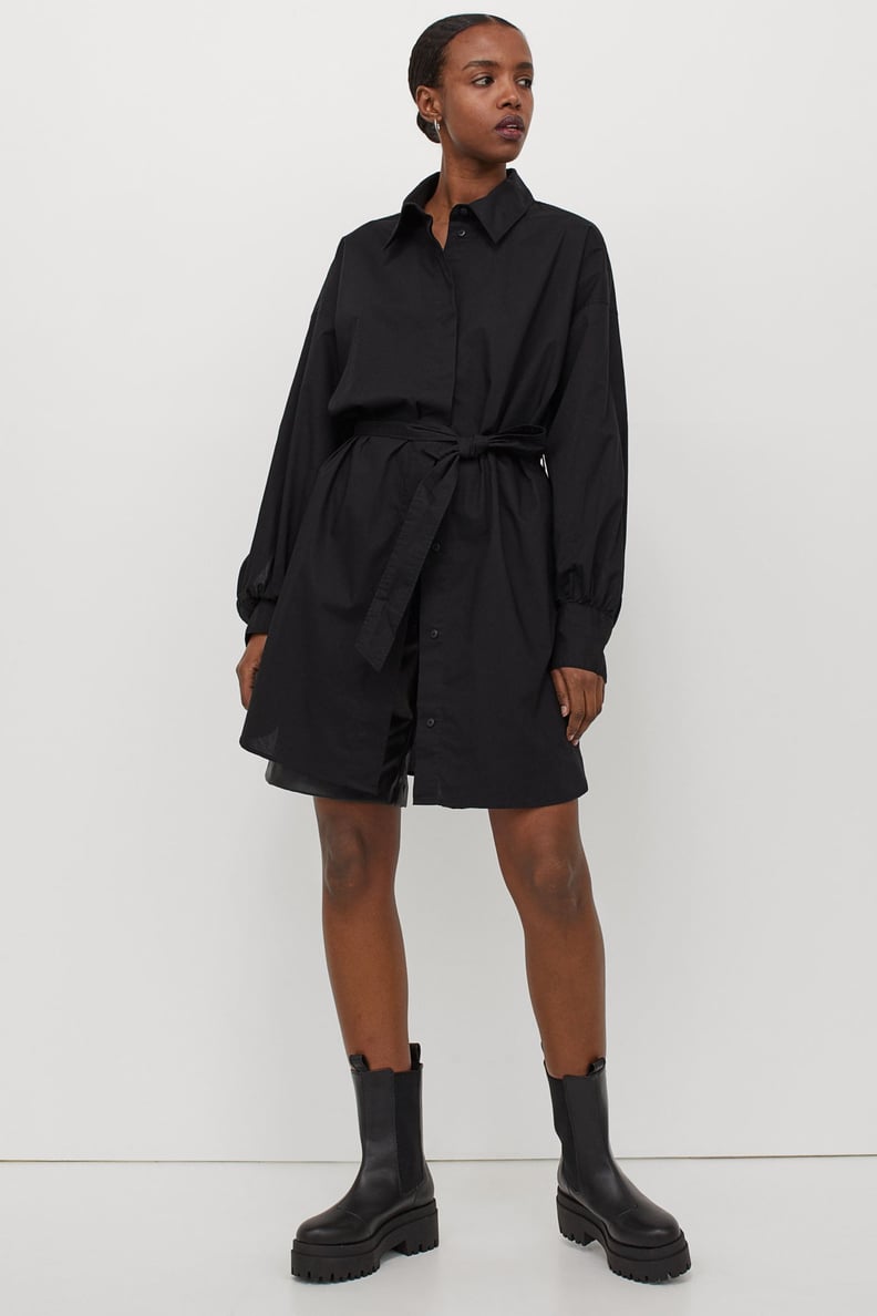 H&M Tie Belt Shirt Dress