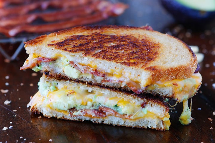 Bacon Avocado Grilled Cheese