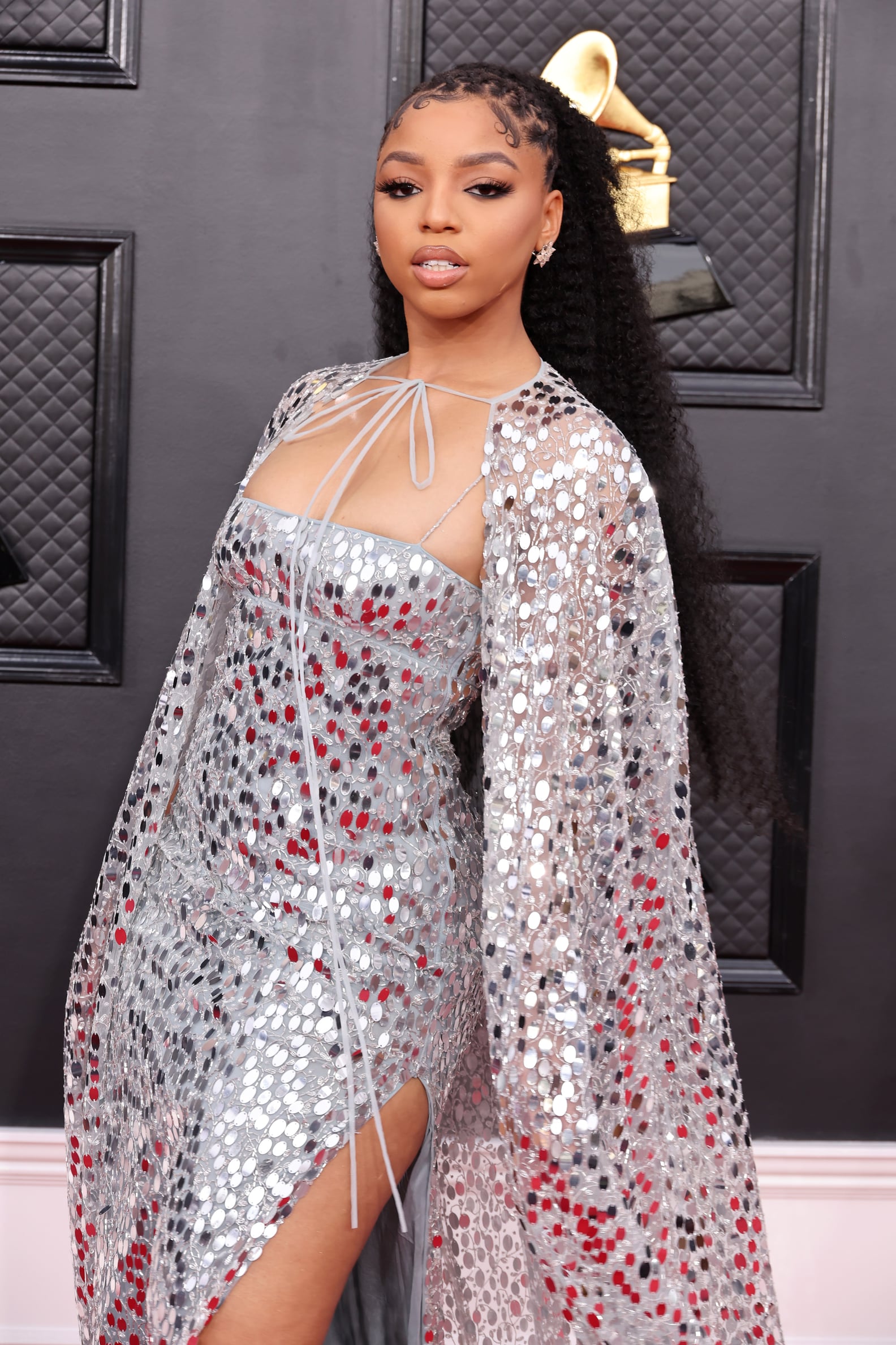 Chloe Bailey Wore a Metallic Valentino Dress to the Grammys POPSUGAR