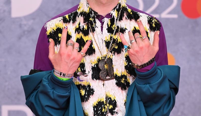 220 Kid's Vivid Floral Manicure at the 2022 BRIT Awards