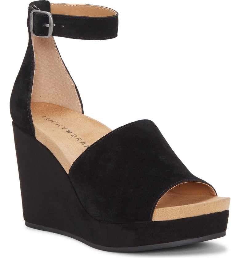 Lucky Brand Yemisa Wedge Ankle Strap Sandals