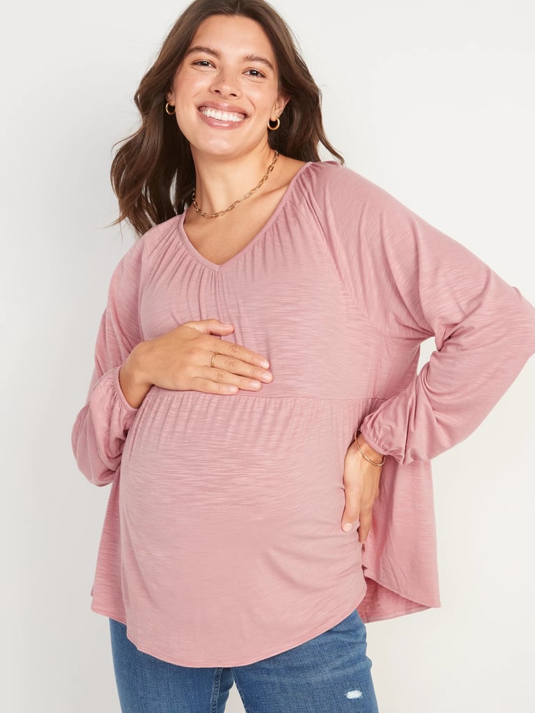 Old Navy Maternity Jersey-Knit Waist-Defined Top