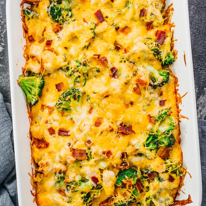 Chicken Bacon Ranch Casserole These 11 Keto Friendly Casseroles Prove That The Best Meals Are Made In 1 Pan Popsugar Fitness Photo 2 The star of this dish is the cauliflower rice, which helps you feel full and satisfied without going over your macros. chicken bacon ranch casserole these