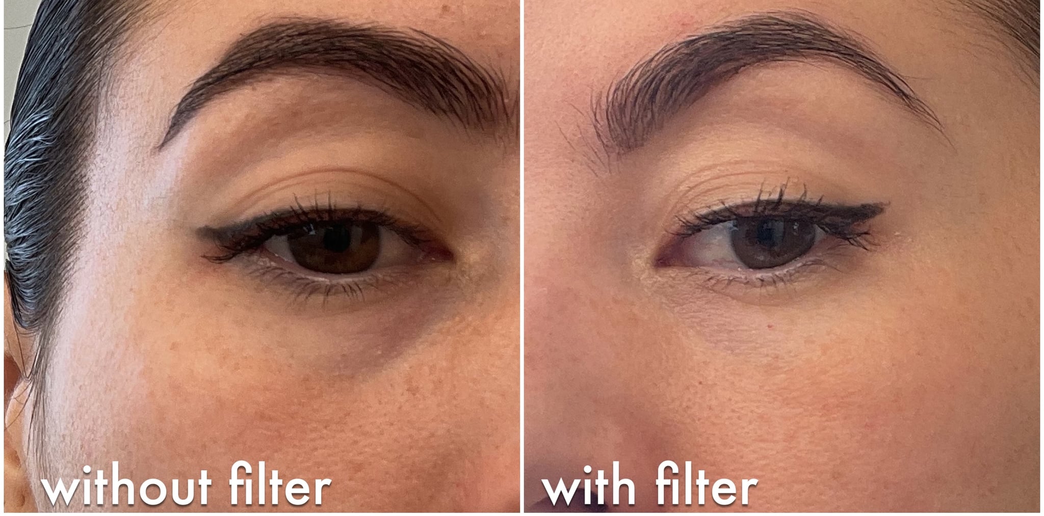 TikTok Winged Eyeliner Filter Editor Experiment