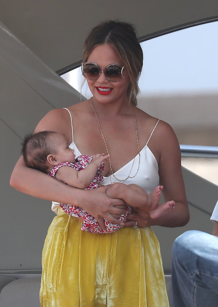 Chrissy Teigen John Legend and Luna in Saint-Tropez Photos