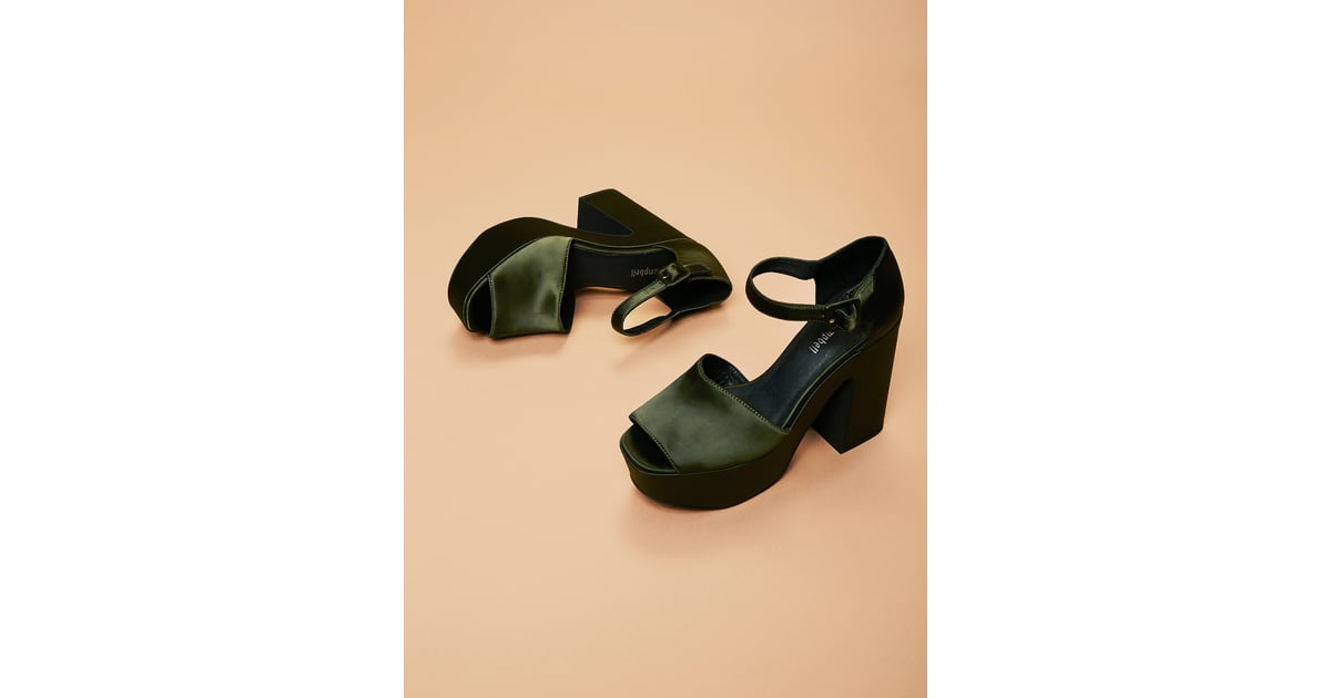 Jeffrey Campbell Free People Womens Lockheart Platform 178 Over Sparkly Holiday Shoes Trade Em In For Something Satin Popsugar Fashion Photo 33