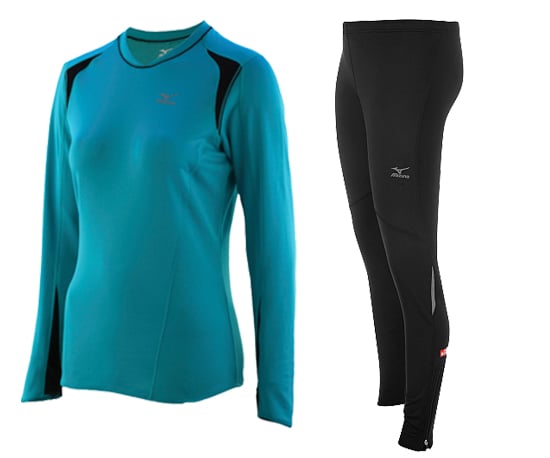 mizuno breath thermo running crew