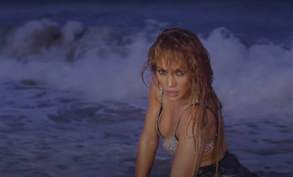 Jennifer Lopez's Rhinestone Bikini in "Cambia el Paso" Video