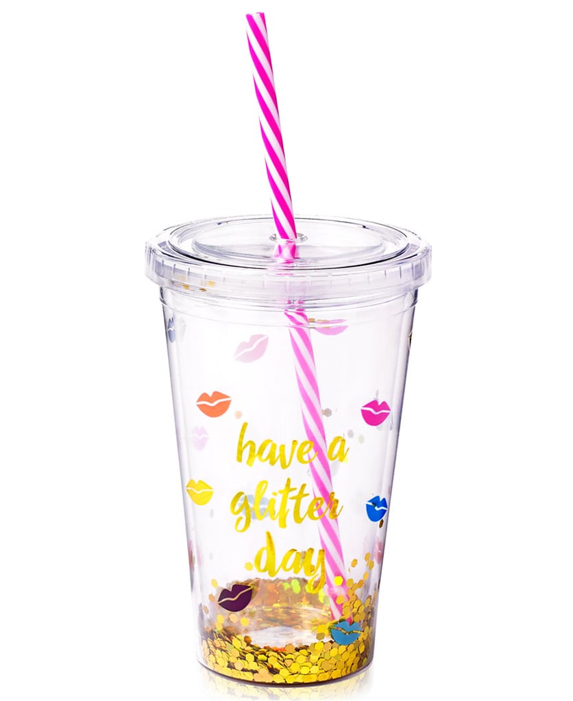 Betsey Johnson xox Trolls Glitter Cup with Straw, Only at Macy's ($13, originally $18)