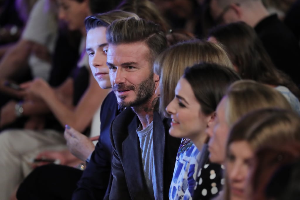 David and Brooklyn Beckham at Victoria's Fashion Show 2016
