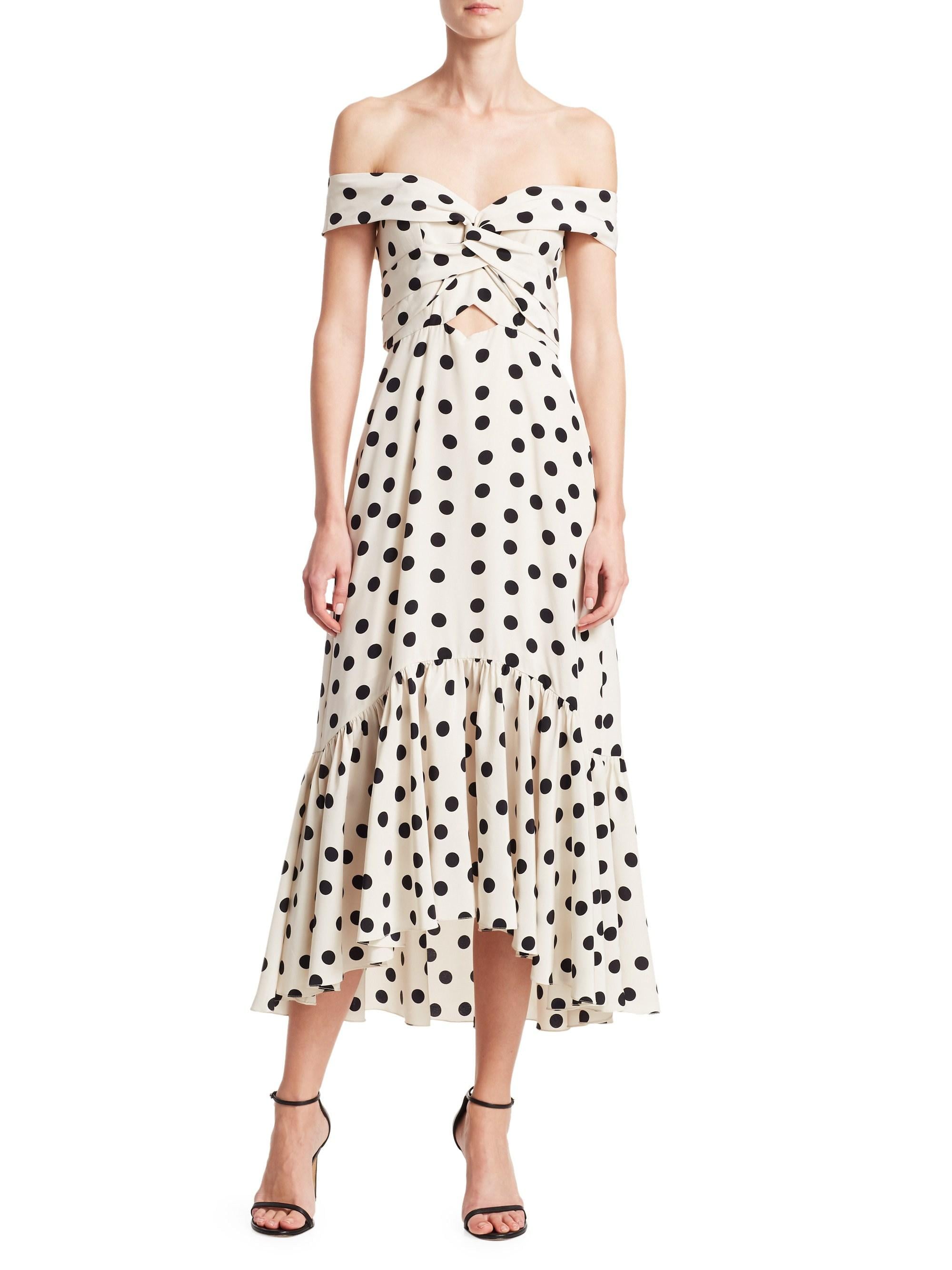 Mandy moore because i said so polka dot dress cheap