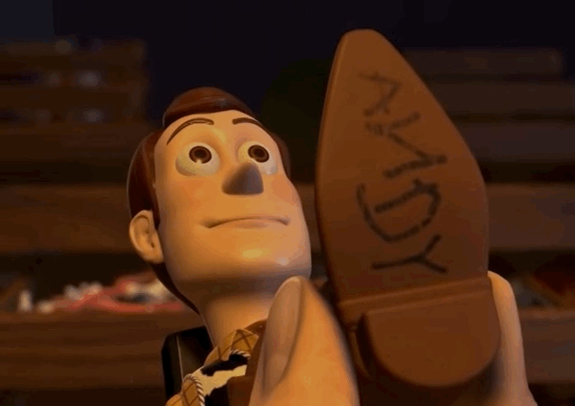 Watching Woody's shoe get painted will give you *chills*.