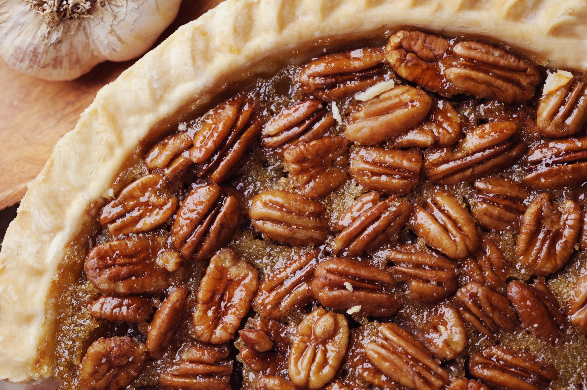 Close up of Pecan Pie