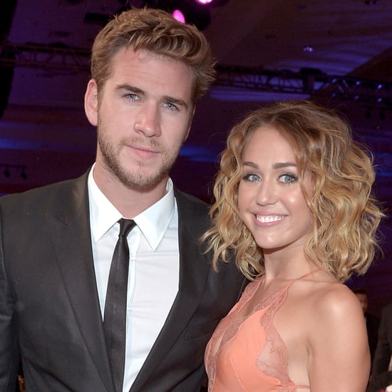 Liam Hemsworth and Miley Cyrus at The Huntsman Premiere