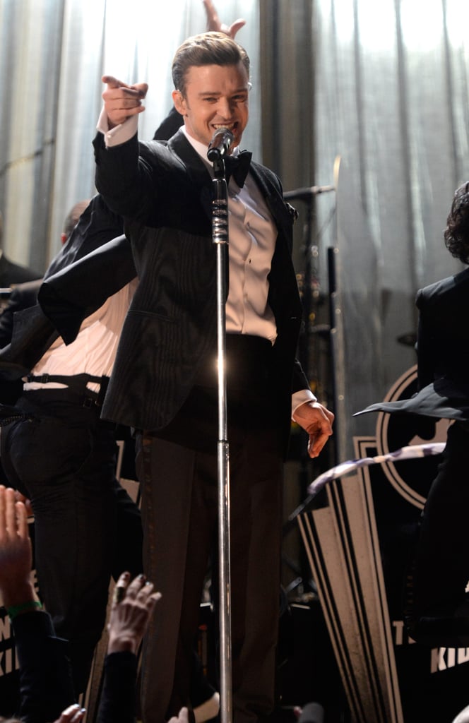 Justin Timberlake performed "Suit and Tie" at the Grammys.
Justin Timberlake performed "Suit and Tie" at the Grammys.