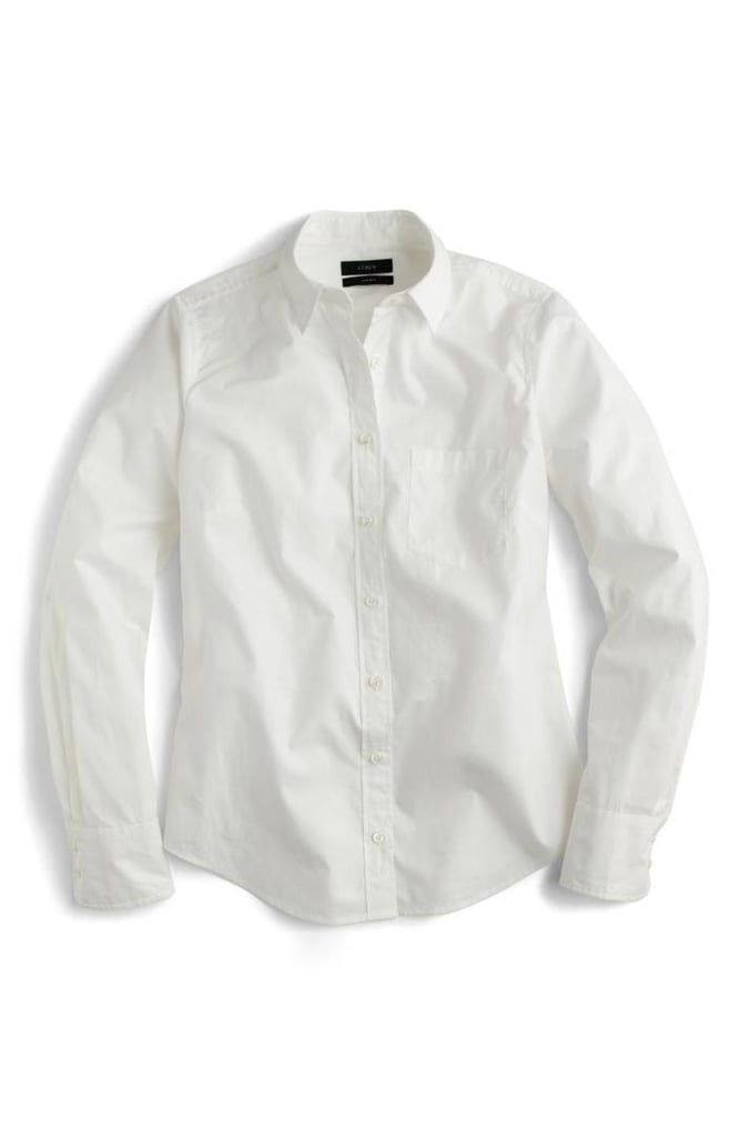 J. CREW New Perfect Cotton Poplin Shirt